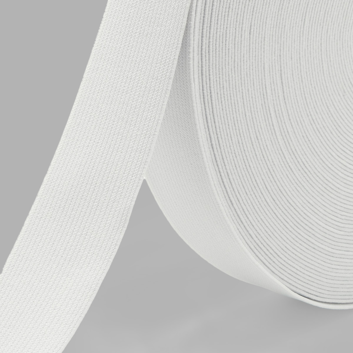 Лента Айрис тканая эластичная отделочная для шитья одежды 30 мм 20 м белая - фото 4