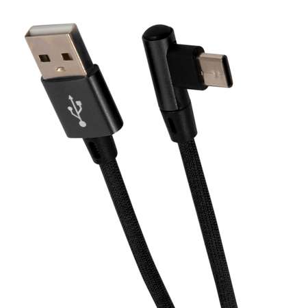 Дата-кабель RedLine USB - Type-C L-образный черный