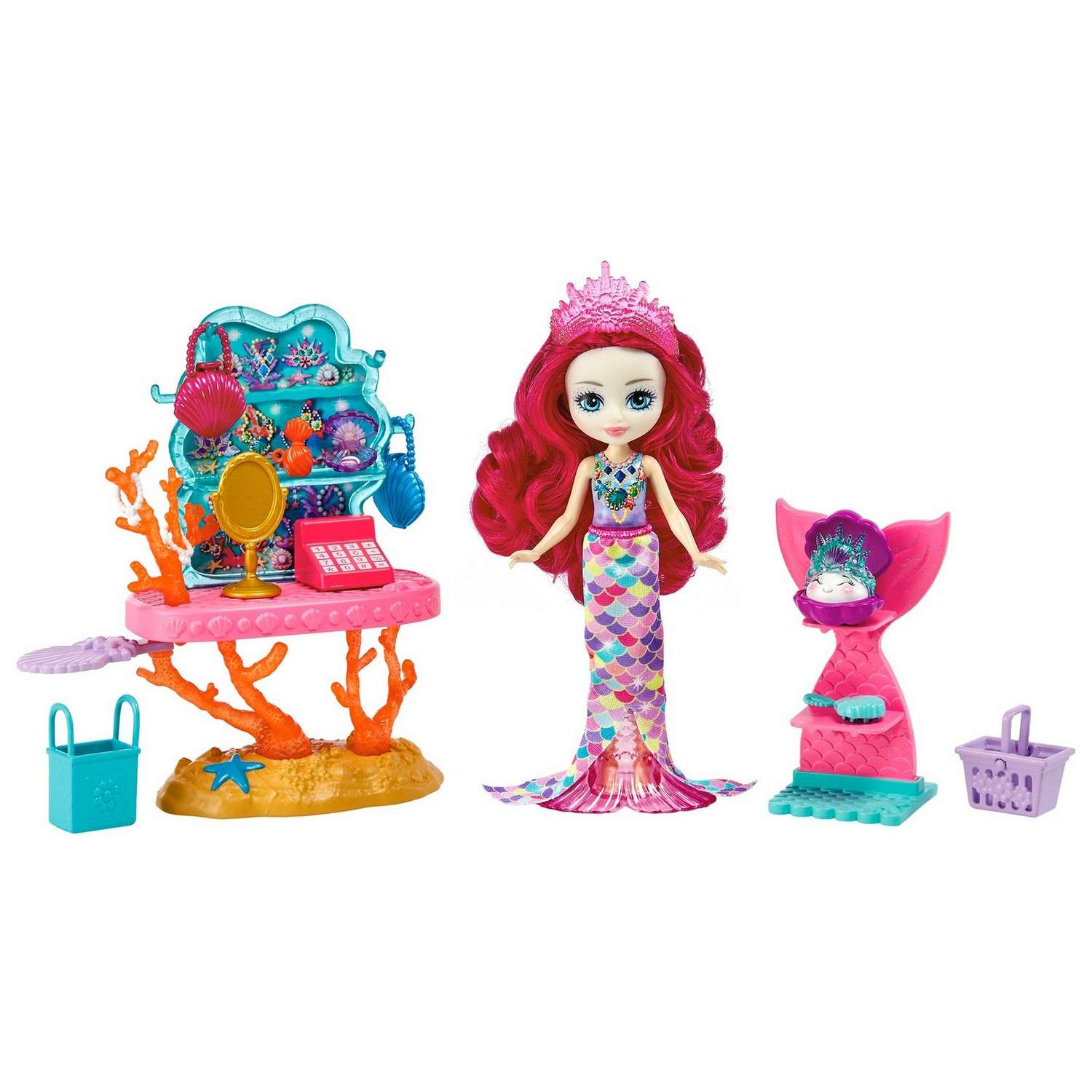 Набор игровой Enchantimals Магазин с сокровищами океана кукла+питомец с аксессуарами HCF71 GJX35 - фото 3