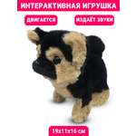 Интерактивная игрушка Mioshi Весёлый щеночек 19x11x16 см звук чёрно-коричневый