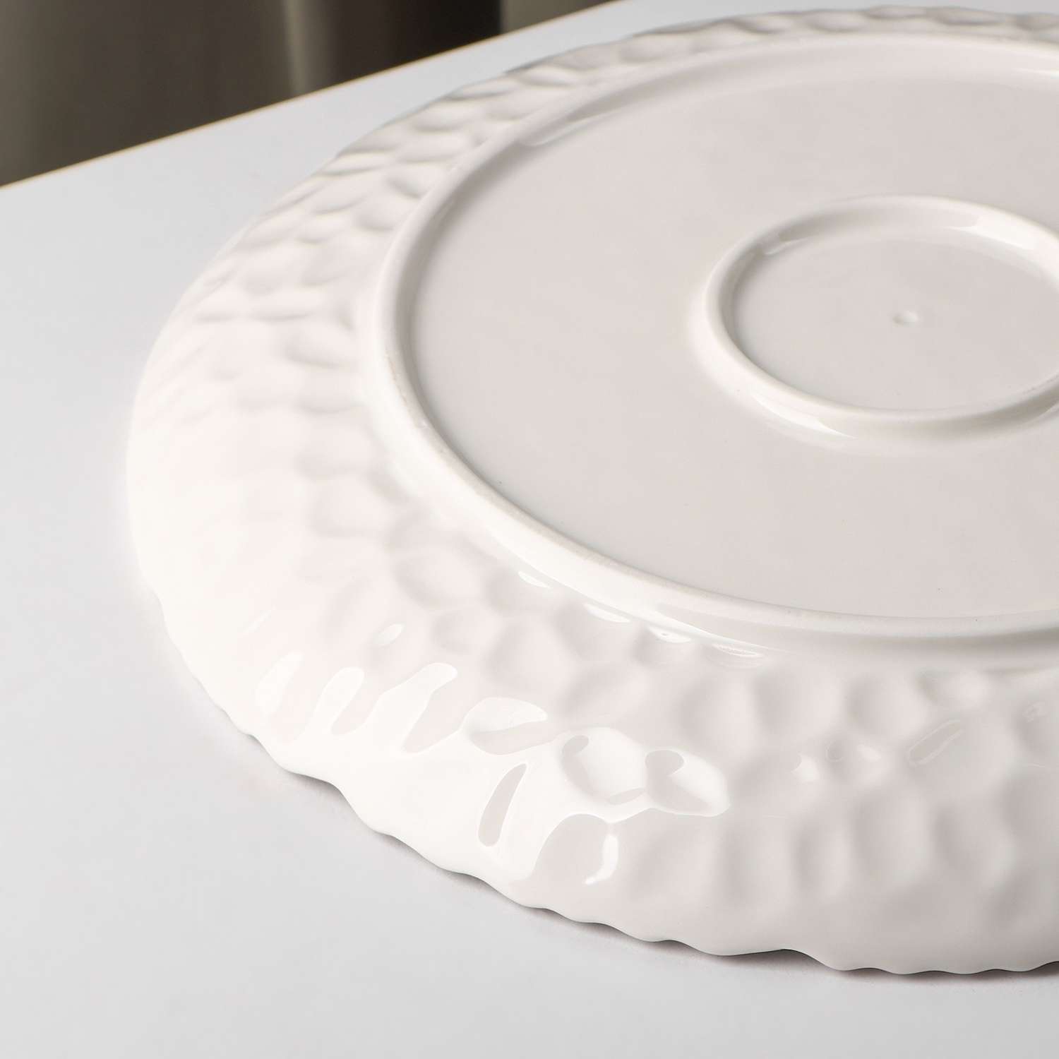 Тарелка Sima-Land керамическая обеденная «Воздушность» d=25 5 см цвет белый - фото 3