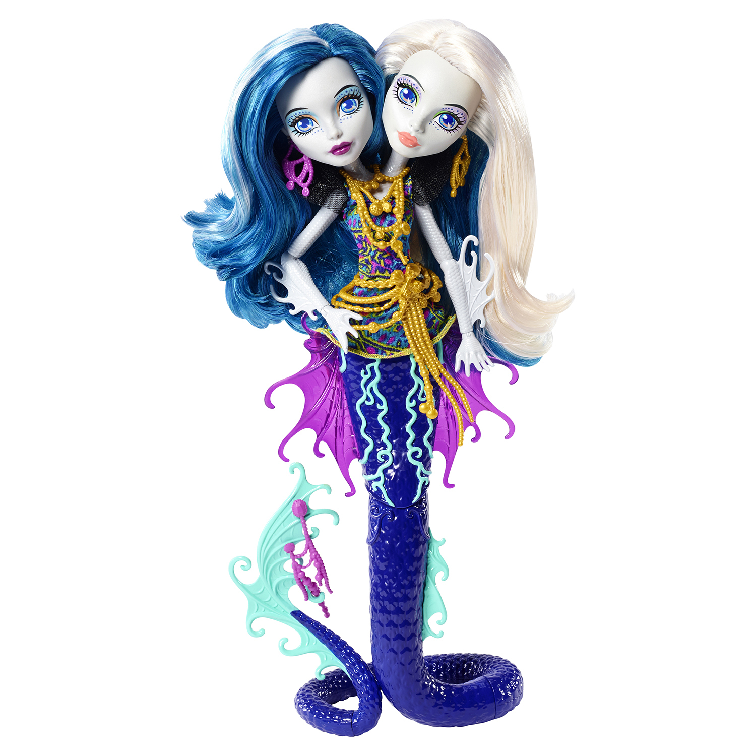 Кукла Monster High серии Большой Кошмарный Риф Пери и Перл купить по цене  659 ₽ в интернет-магазине Детский мир