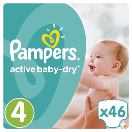 Подгузники Pampers Active Baby Dry 8-14кг 46шт