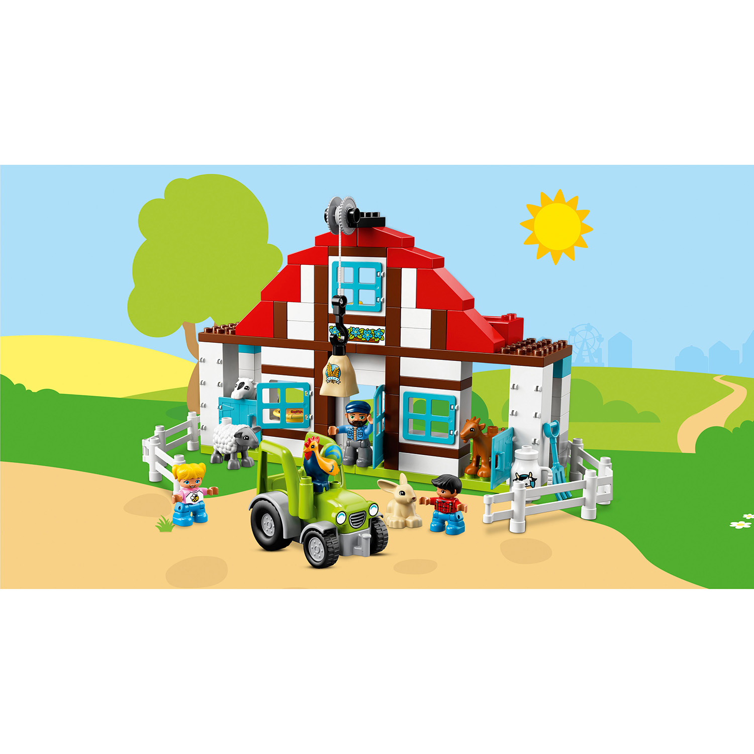 Конструктор LEGO DUPLO День на ферме блочный - фото 5