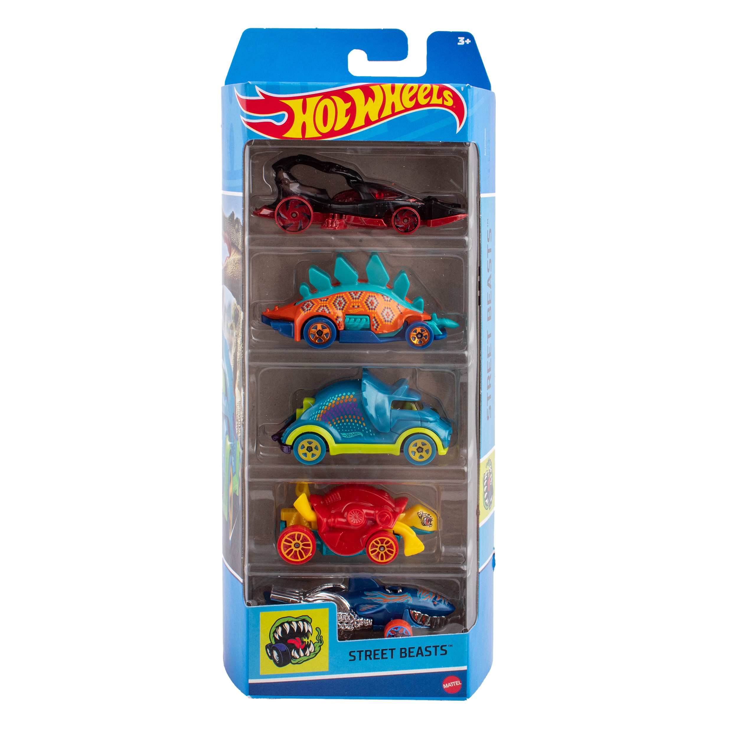 Набор из 5 машинок Mattel Hot Wheels Street Beasts 1806(HLY77) - фото 1