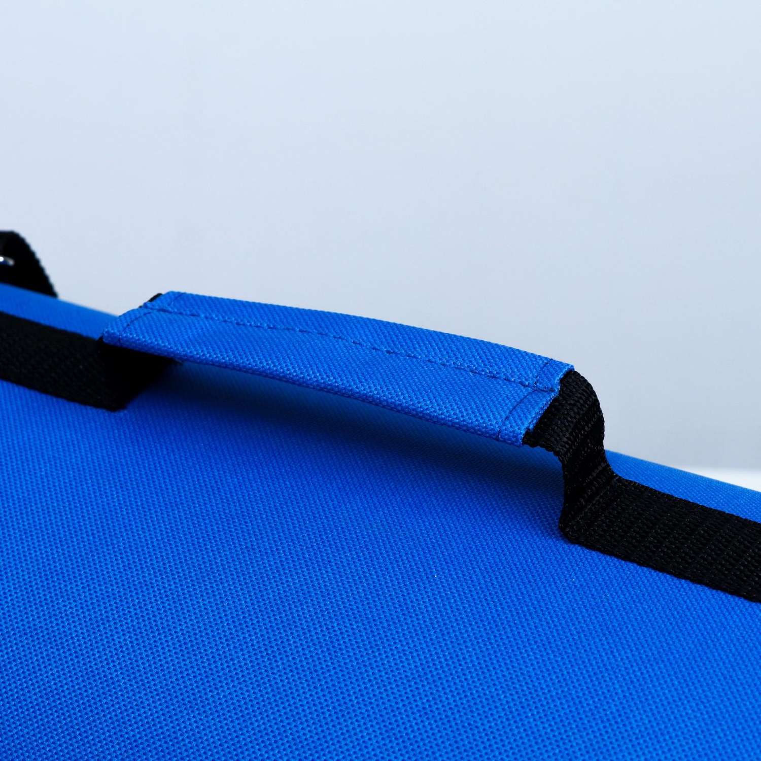 Сумка Пижон с люверсами Свобода ПВХ сетка пластик 46х28х29 см синяя - фото 6