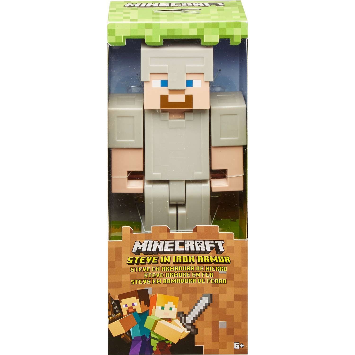 Фигурка Minecraft Стив в железной броне большая GGR04 - фото 6