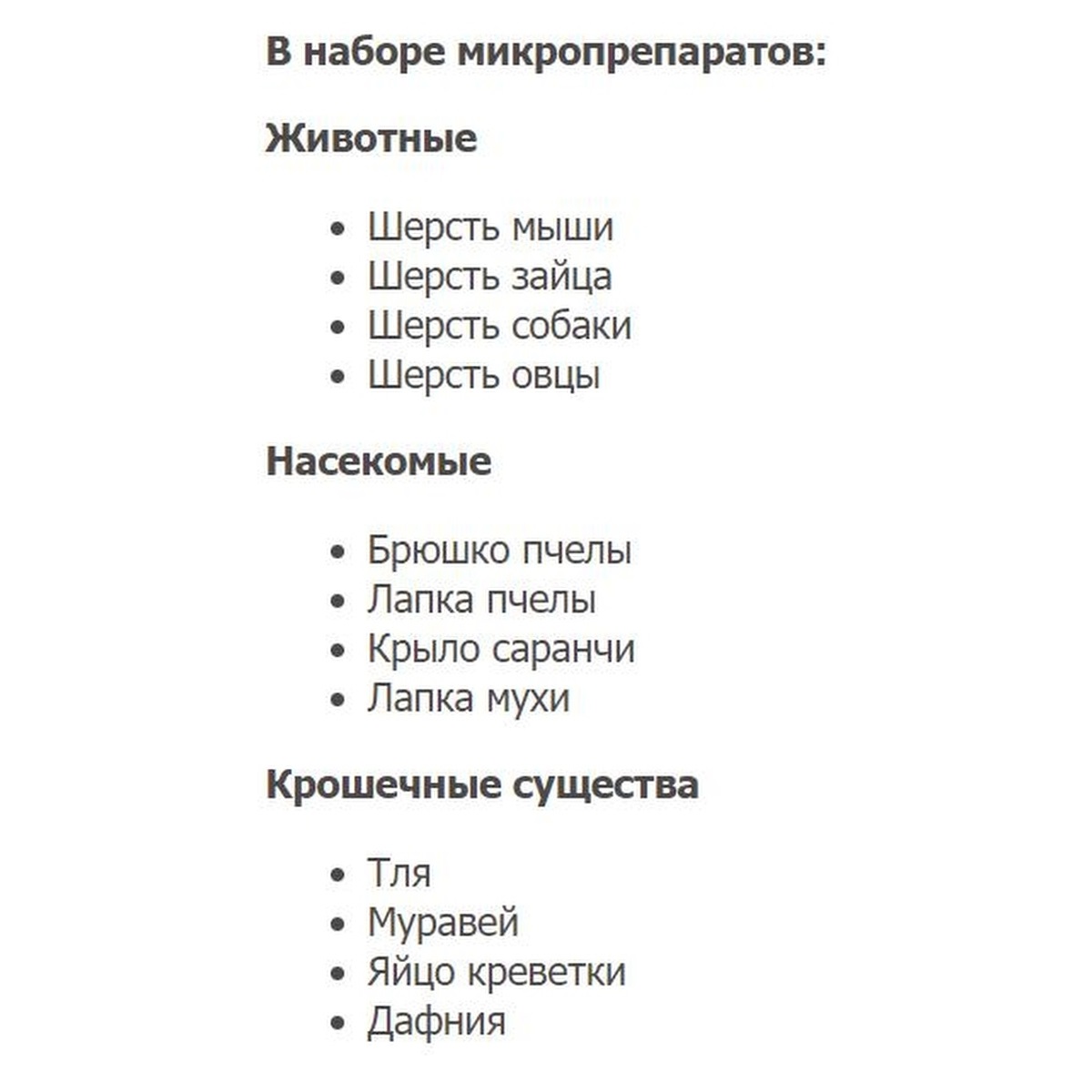 Набор микропрепаратов Levenhuk LabZZ P12 для микроскопа. Существа - фото 3