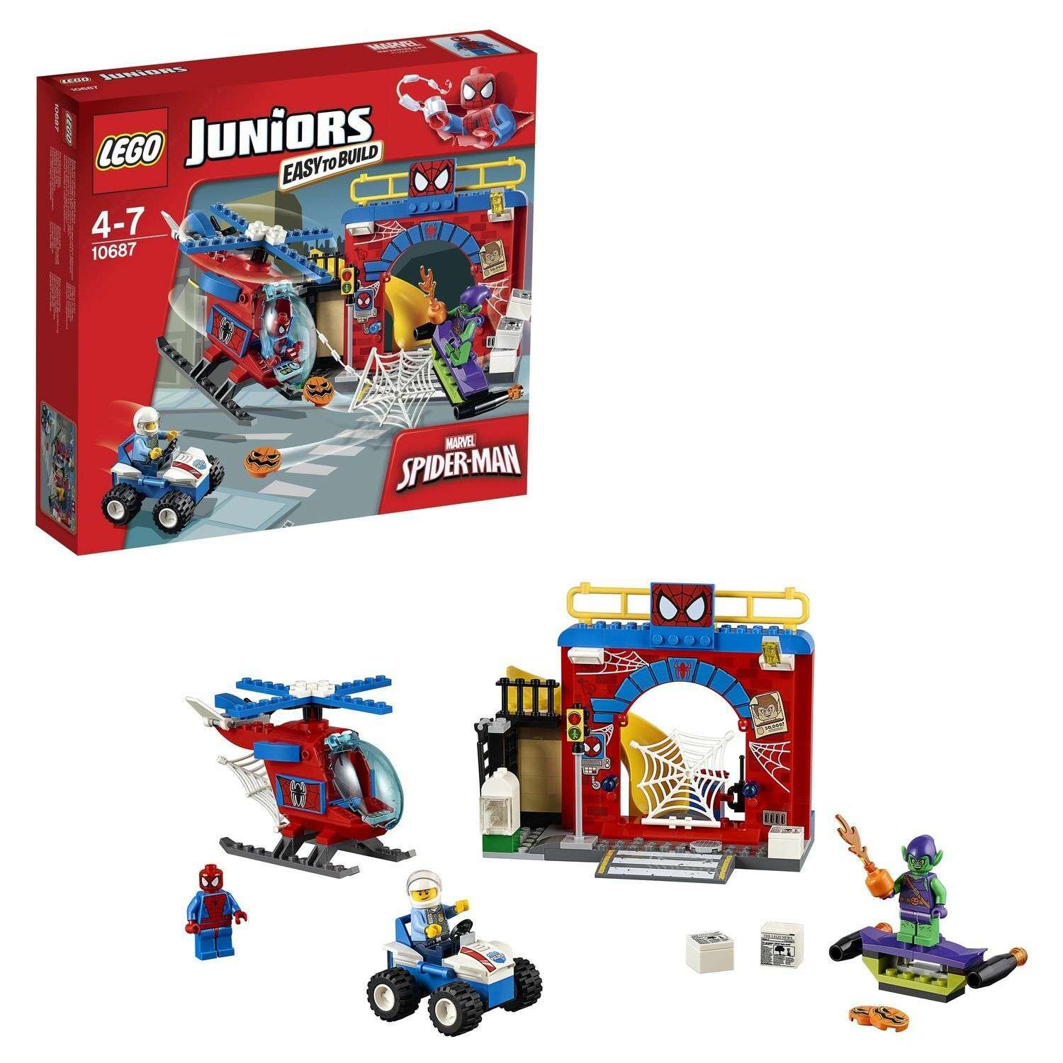 Конструктор LEGO Juniors Убежище Человека-паука™ (10687) - фото 1