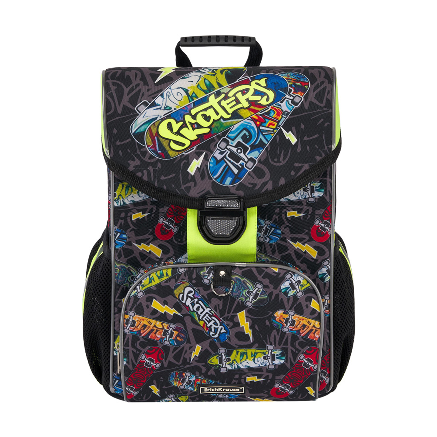 Ранец школьный ERICH KRAUSE ErgoLine 15L Neon Skate - фото 2