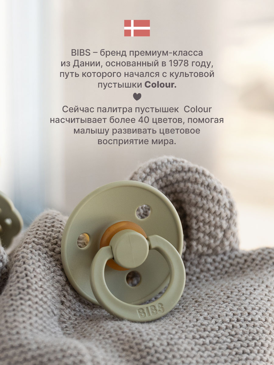 Соска-пустышка BIBS Colour Sage 0+ месяцев - фото 7