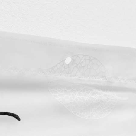 Штора для ванны Доляна «Чёрно-белые листья» 180×180 см EVA