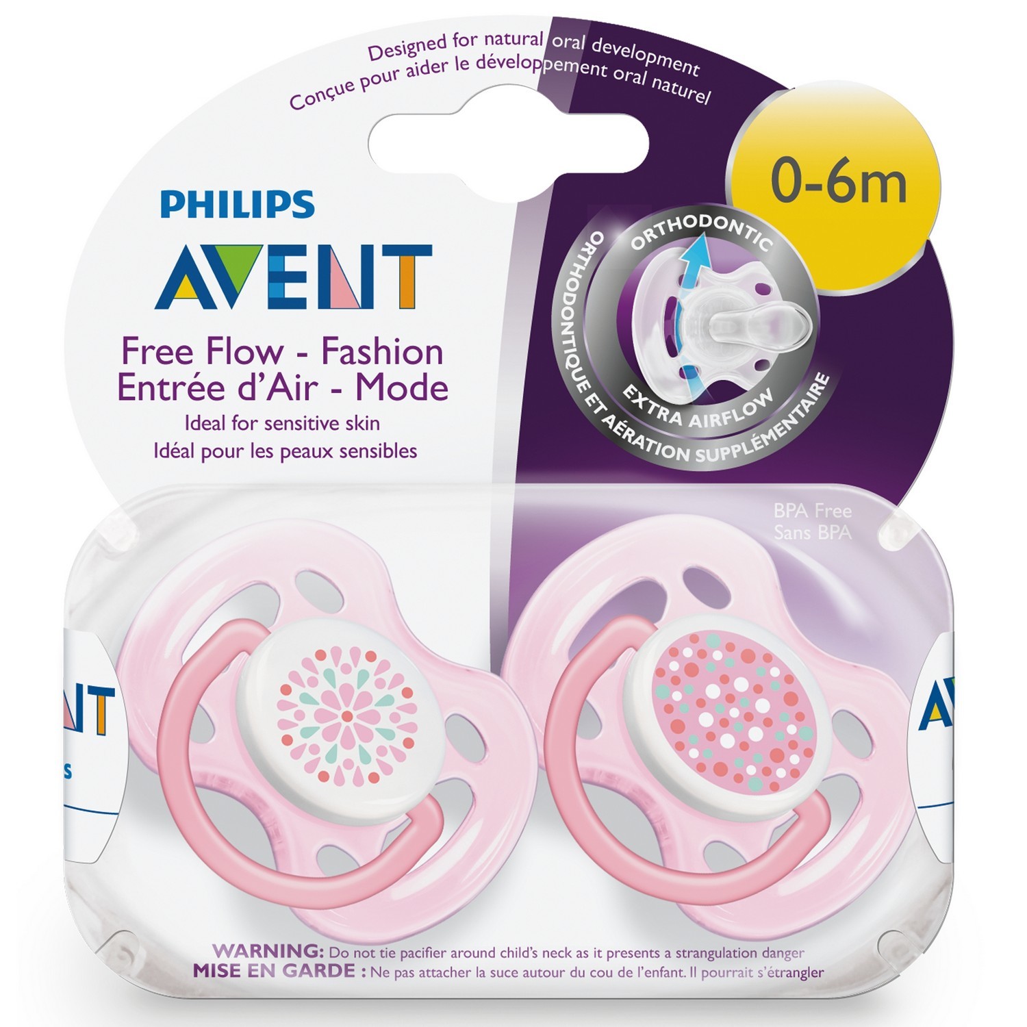 Пустышка Philips Avent Freeflow 0-6 мес 2 шт SCF180/26 - фото 4