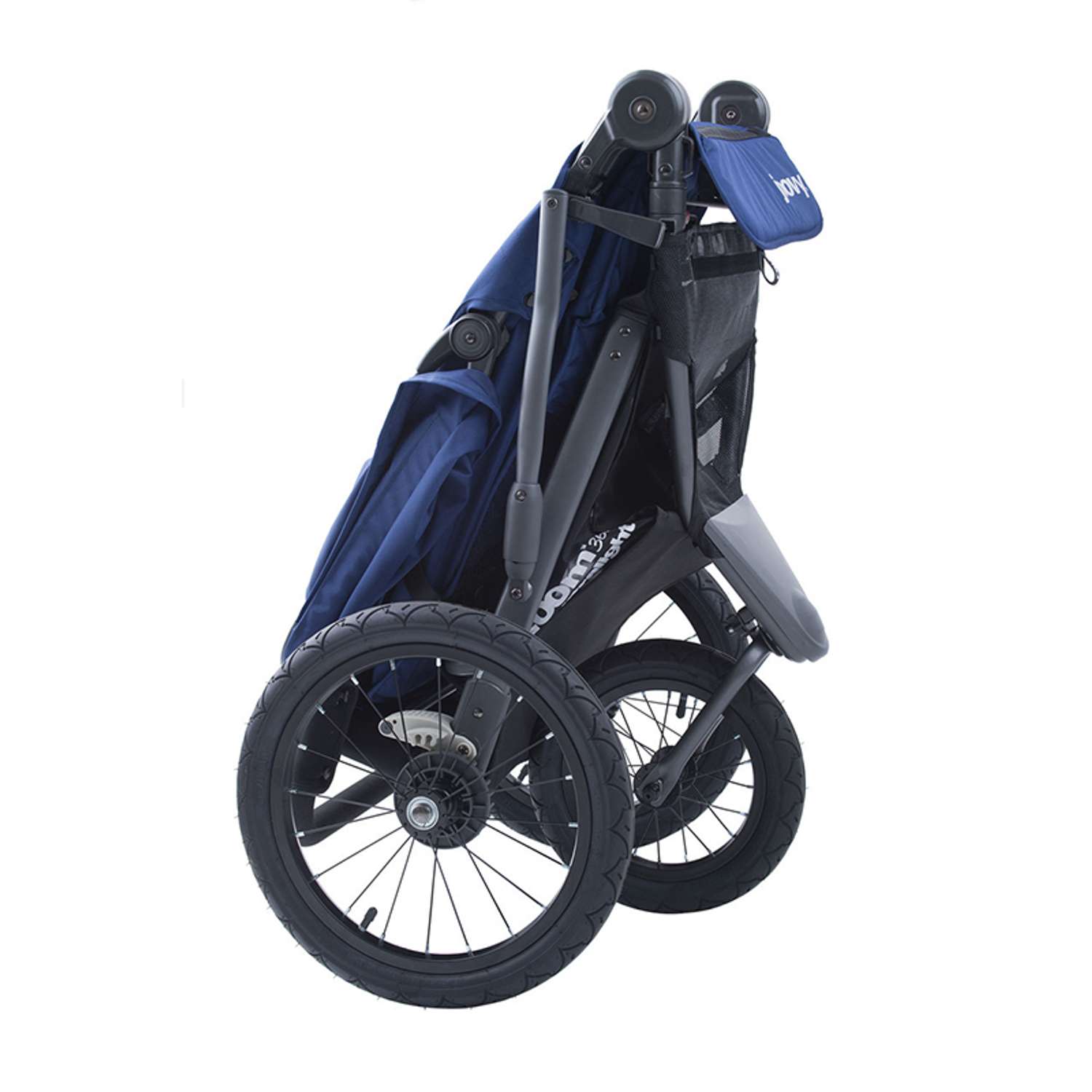 Прогулочная коляска JOOVY Zoom 360 Ultralight Graphite Синяя - фото 2