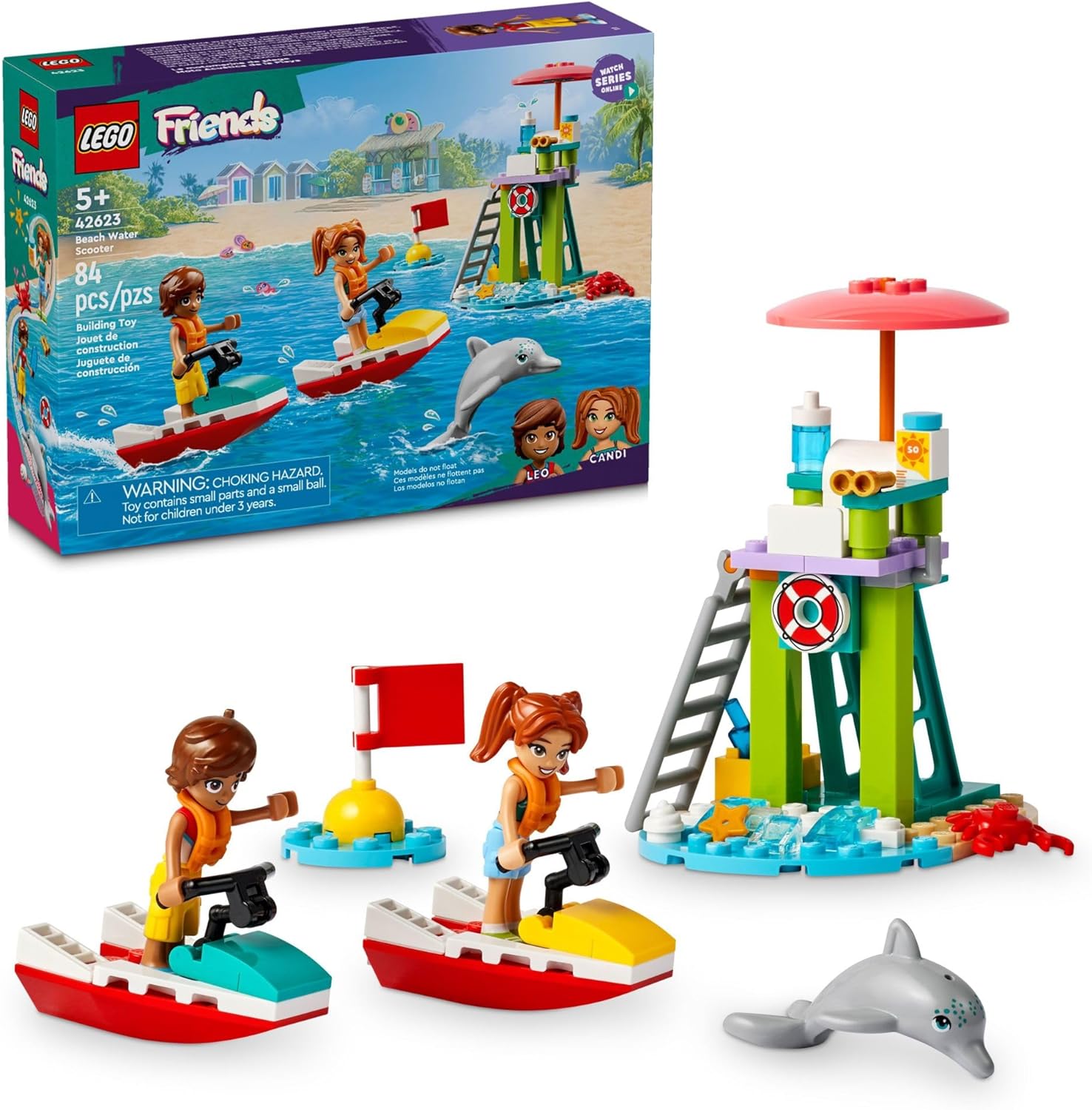 Конструктор LEGO Friends Пляжный водный скутер 42623 - фото 1