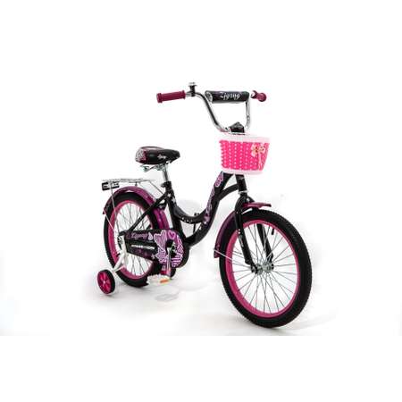 Велосипед ZigZag GIRL черный малиновый 18 дюймов