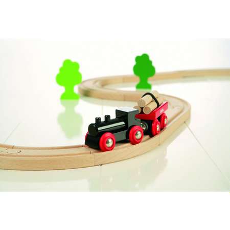 Железная дорога деревянная BRIO с грузовым поездом