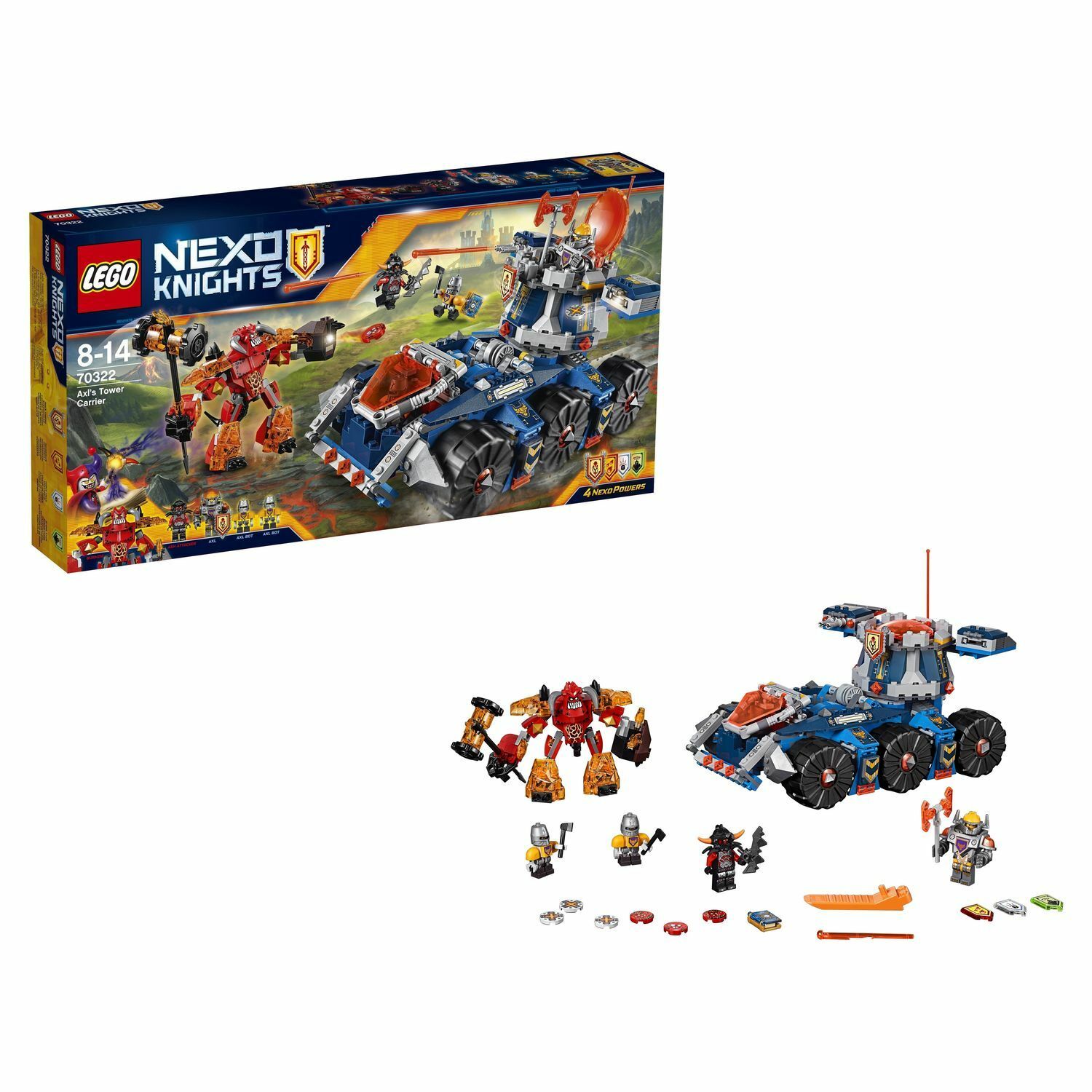 Конструктор LEGO Nexo Knights Башенный тягач Акселя (70322)