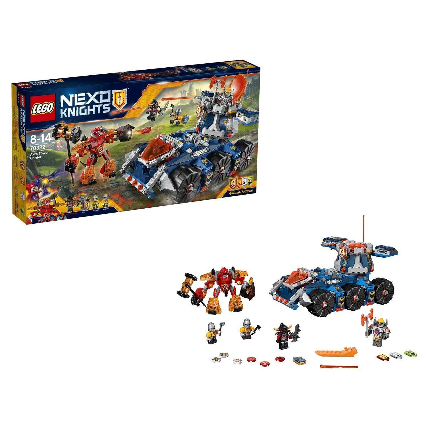 Конструктор LEGO Nexo Knights Башенный тягач Акселя (70322) - фото 1