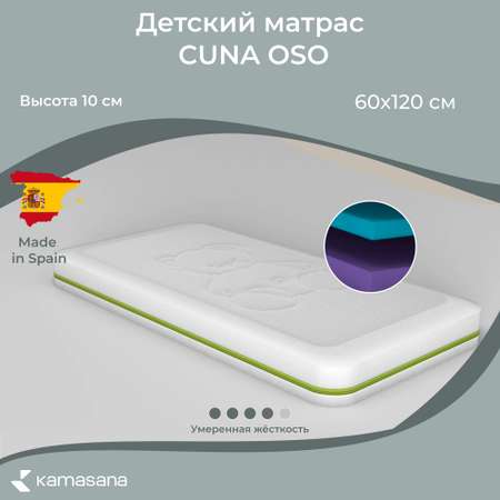 Матрас Kamasana детский пенный CUNA OSO 60x120 см