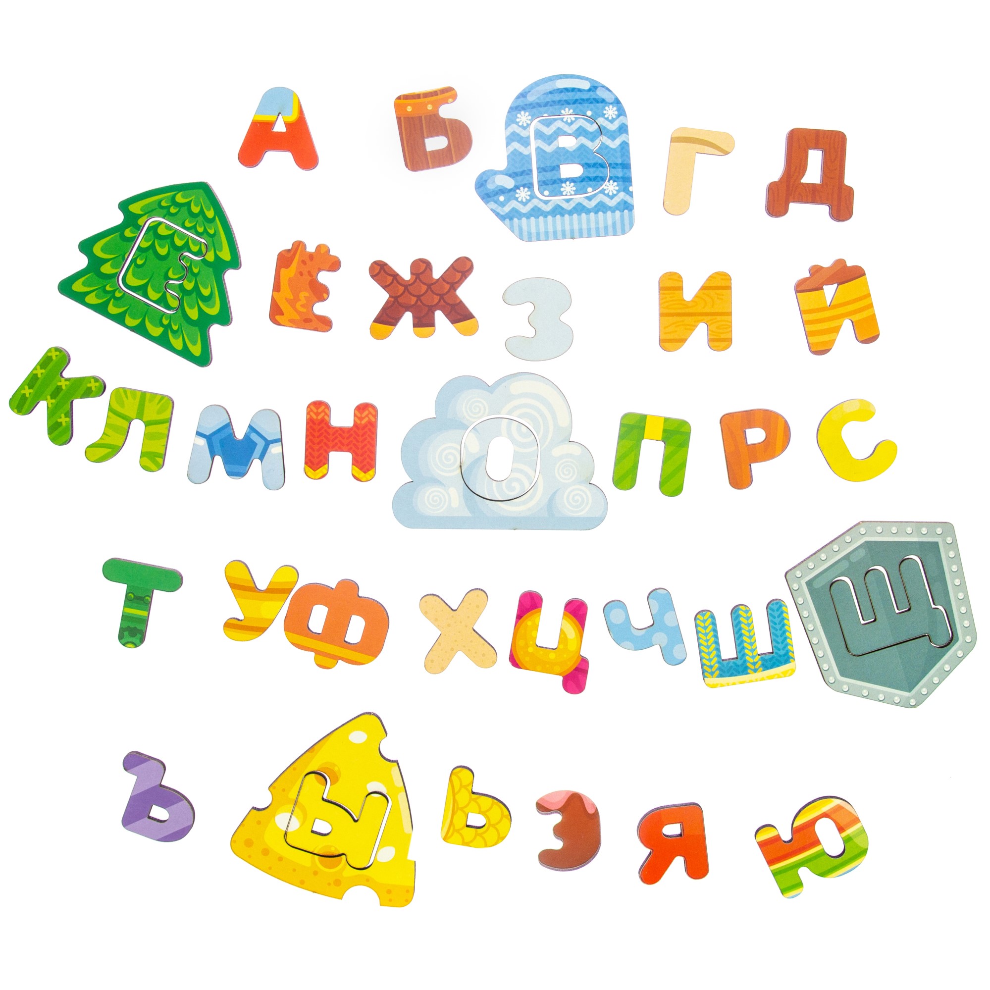 Доски Сегена WOODLANDTOYS трафареты Азбука - фото 4