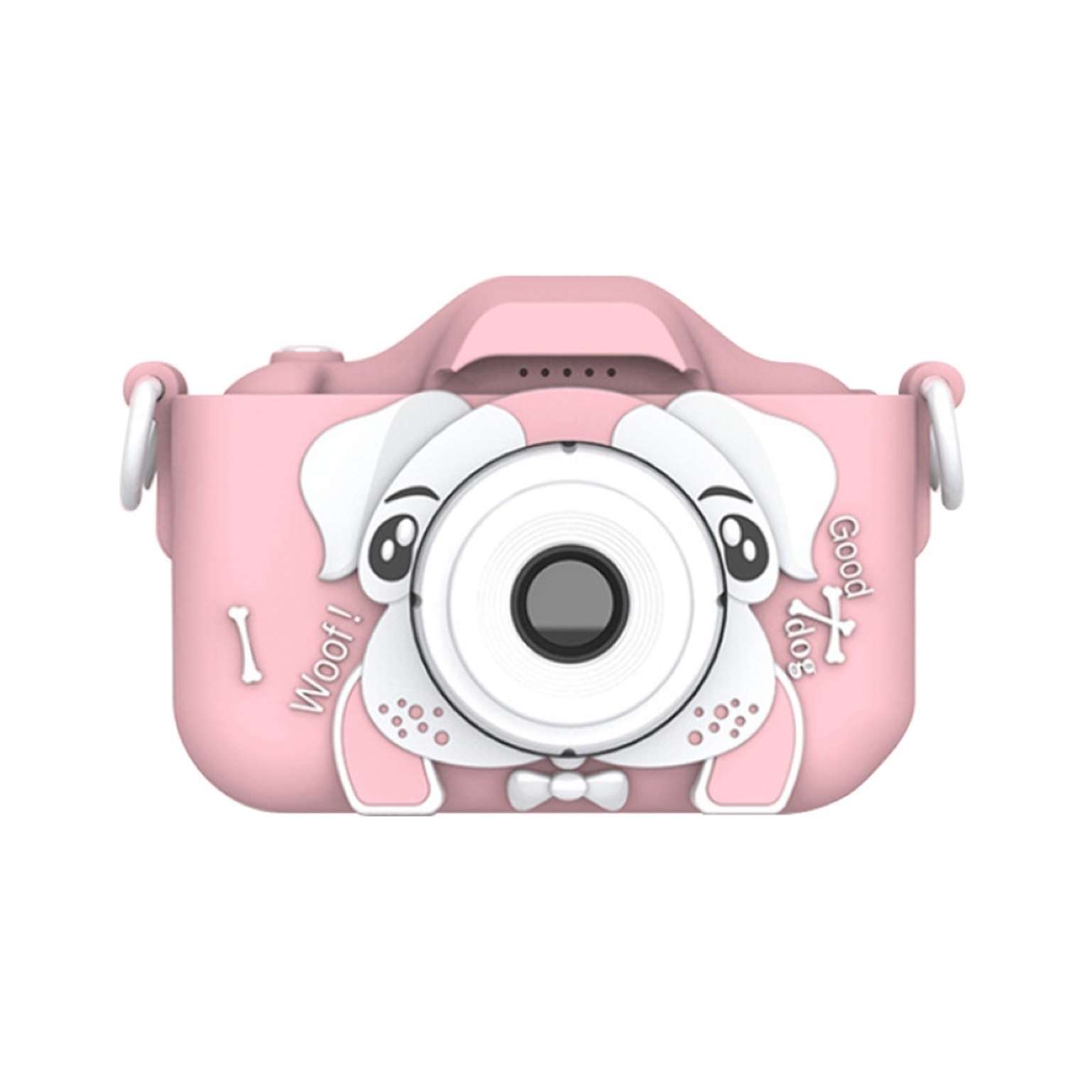 Детский фотоаппарат Ripoma цифровой розовый бульдог - фото 2