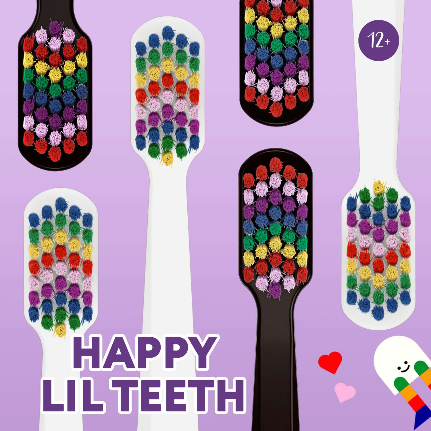 Набор зубных щеток 2 шт Curaprox ultrasoft Duo Design Challenge 2022 Happy Lil Teeth - фото 12