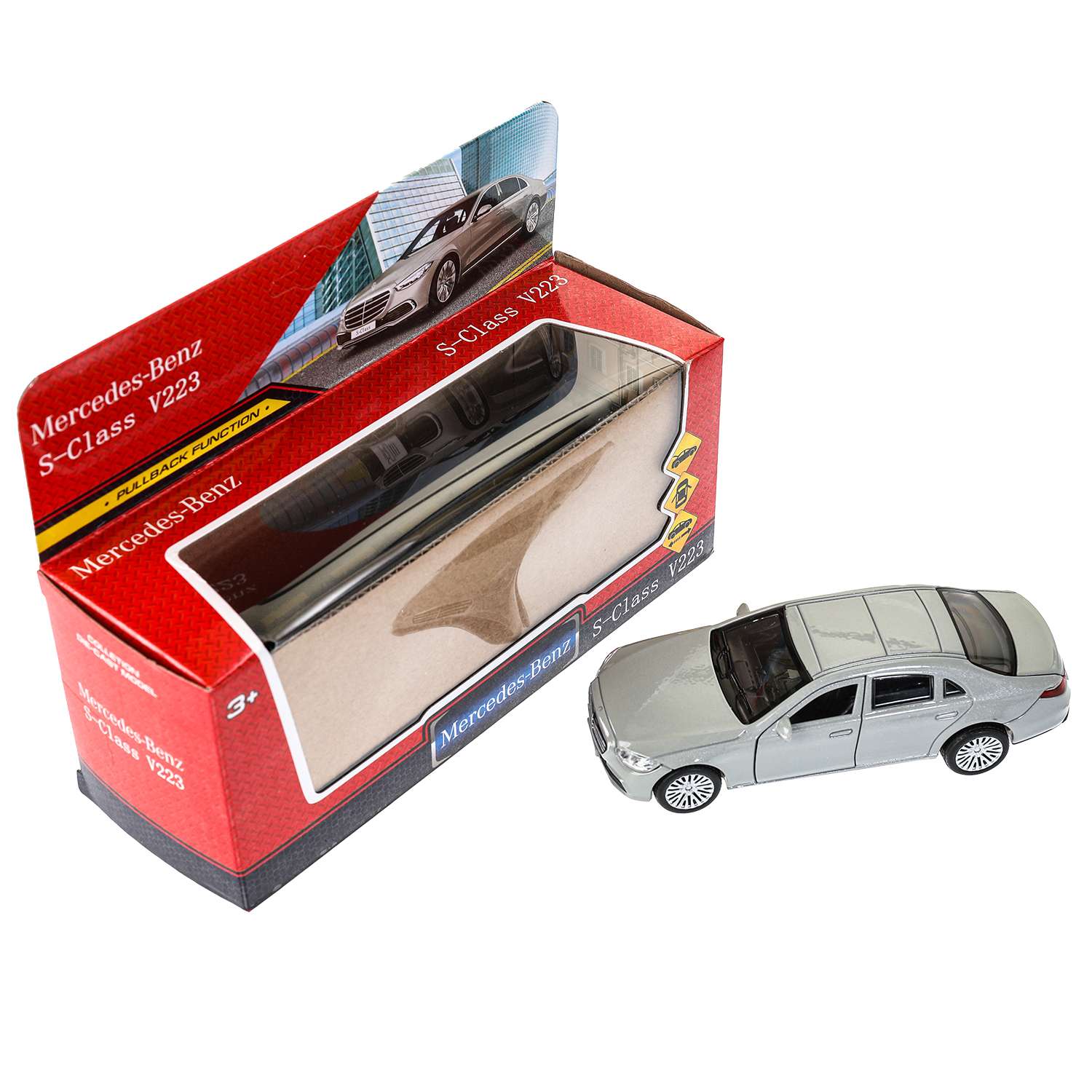 Автомобиль Huada Toys Mercedes Benz серебряный 380544 - фото 4