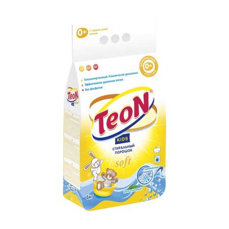 Стиральный порошок TEON Kids универсальный для детского цветного и белого белья 6 кг