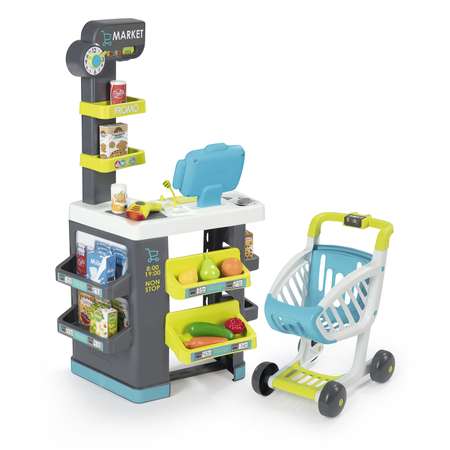 Набор Smoby City Market с тележкой 34предмета 350212