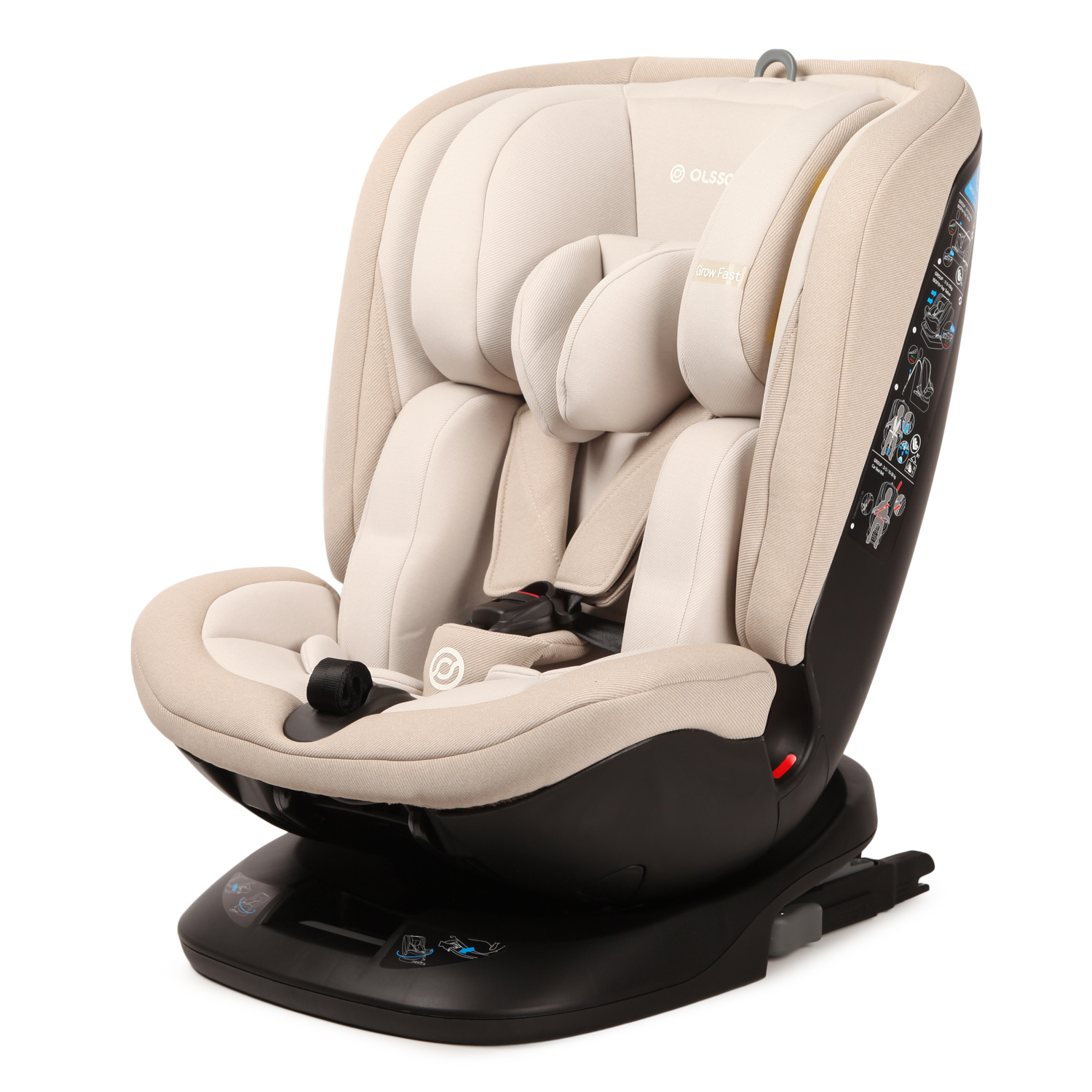 Автокресло Olsson Grow Fast 0+/I/II/III Beige B12 купить по цене 10879 ₽ в  интернет-магазине Детский мир