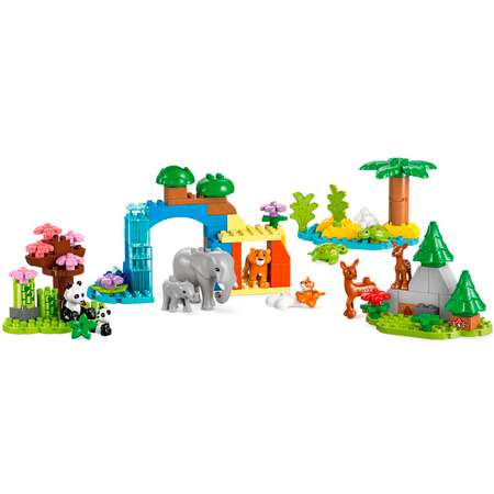 Конструктор детский LEGO Duplo Семейства диких животных 3-в-1