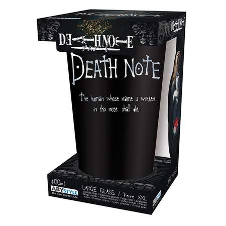 Бокал ABYStyle стеклянный Death Note Large Glass 400 ml Ryuk Matte x2 ABYVER163