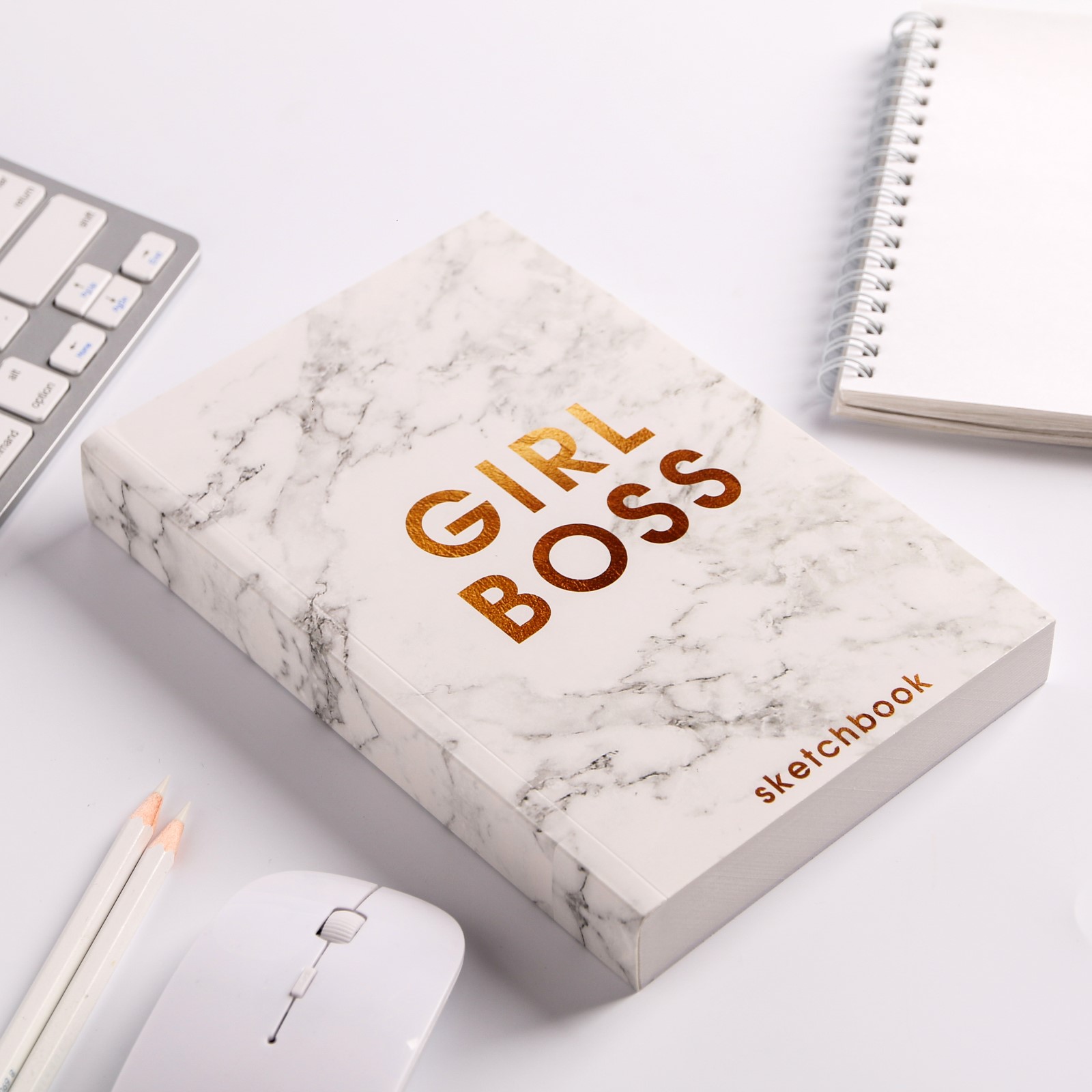 Скетчбук ArtFox формат А5 180 листов Girl Boss - фото 3