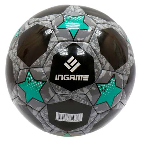 Мяч футбольный InGame PRO BLACK №5 черно-синий IFB-117