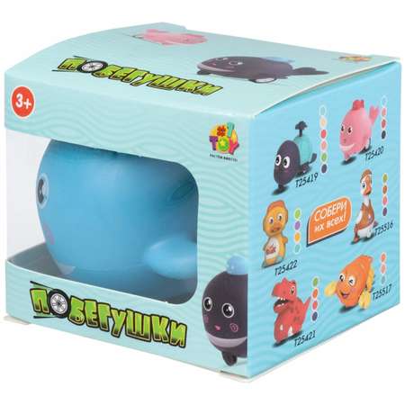 Игрушка изображающая животное №1TOY Побегушки Кит в ассортименте Т25420