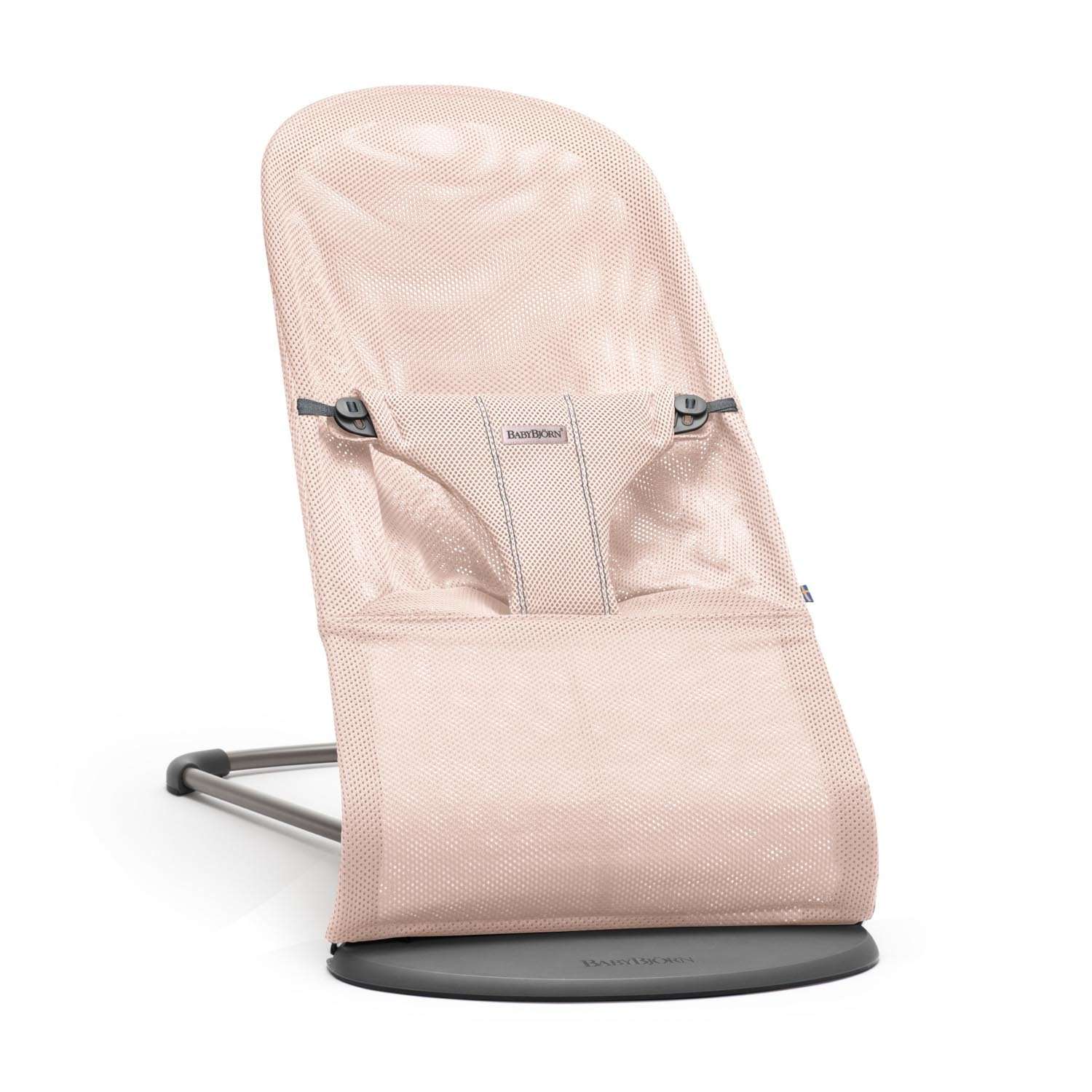 Кресло-шезлонг BabyBjorn Bliss Mesh нежно-розовый - фото 1