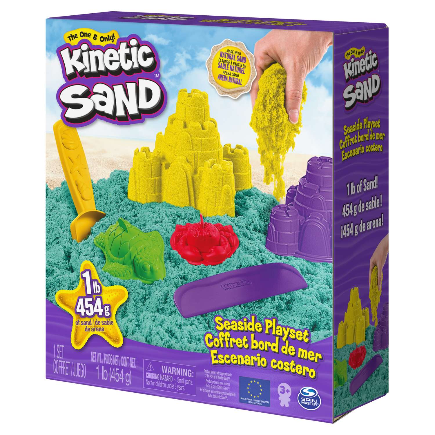 Набор для лепки Kinetic Sand Разноцветный замок с формочками 6060240 - фото 6
