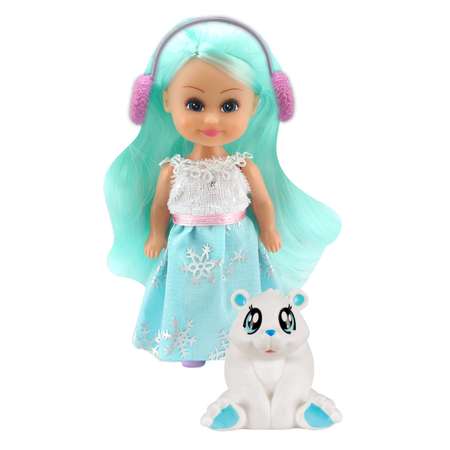 Кукла FUNVILLE Зимняя принцесса с питомцем 24397