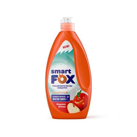 Гель для мытья посуды Smart Fox Медовое яблоко 0.4л