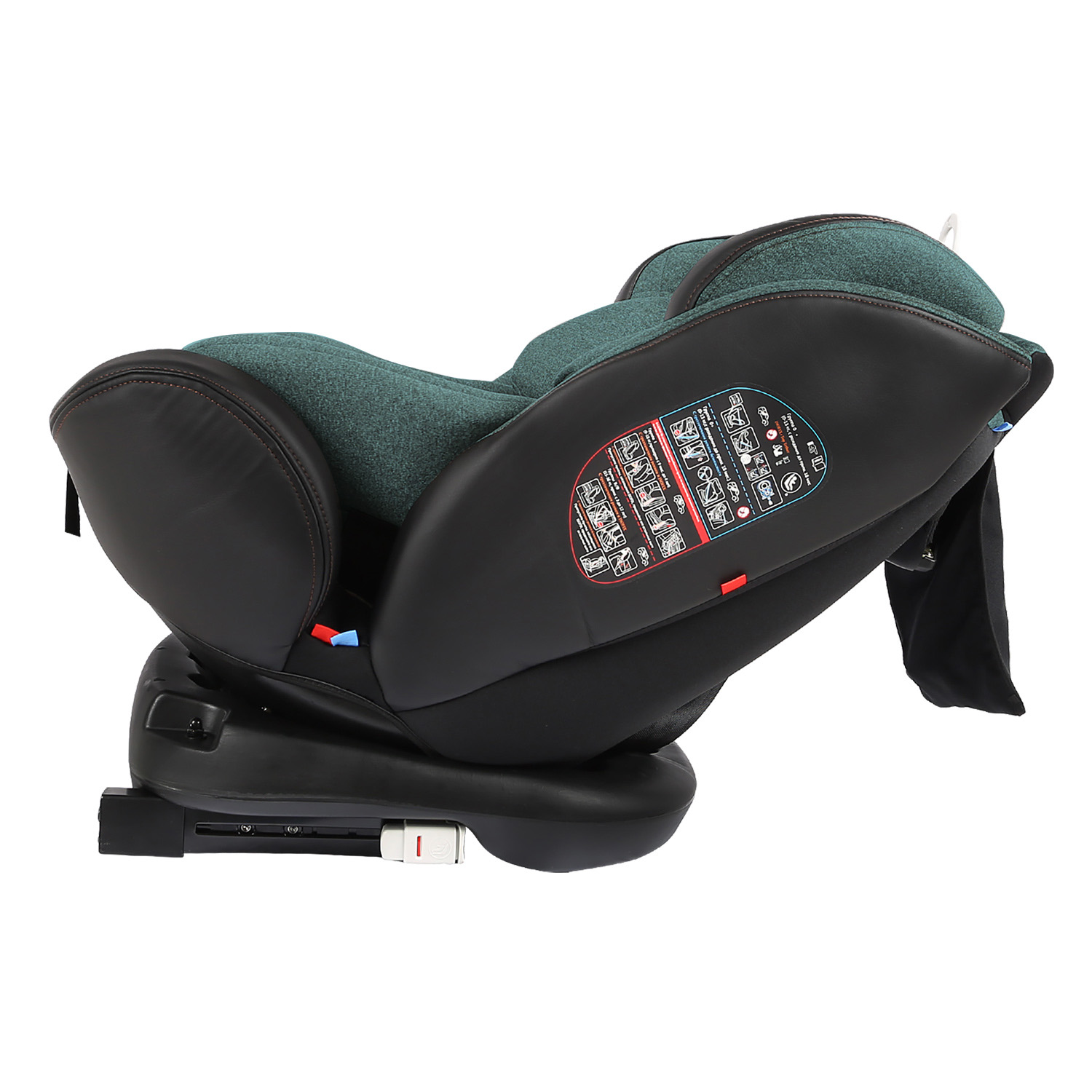 Автокресло Indigo Aero ST-3 Isofix растущее поворотное 0-36 кг зеленый - фото 15