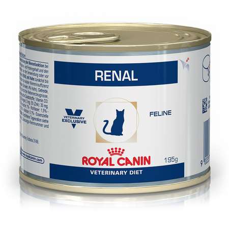Корм для кошек ROYAL CANIN Veterinary Diet Renal Feline при лечении почек кусочки в соусе курица 195г
