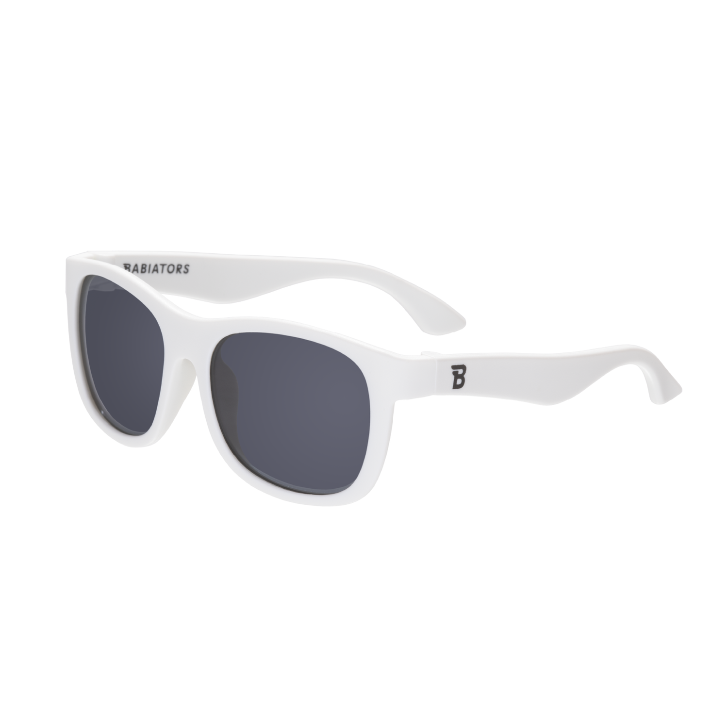 Детские солнцезащитные очки Babiators Navigator Шаловливый белый 0-2 года с мягким чехлом O-NAV-005-S - фото 1