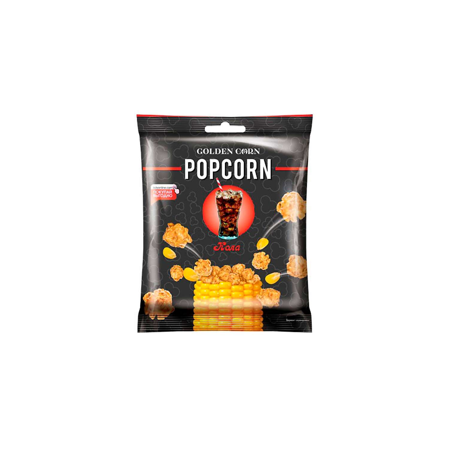 Попкорн KDV Golden Corn попкорн ный со вкусом колы 50 г 16 шт - фото 1