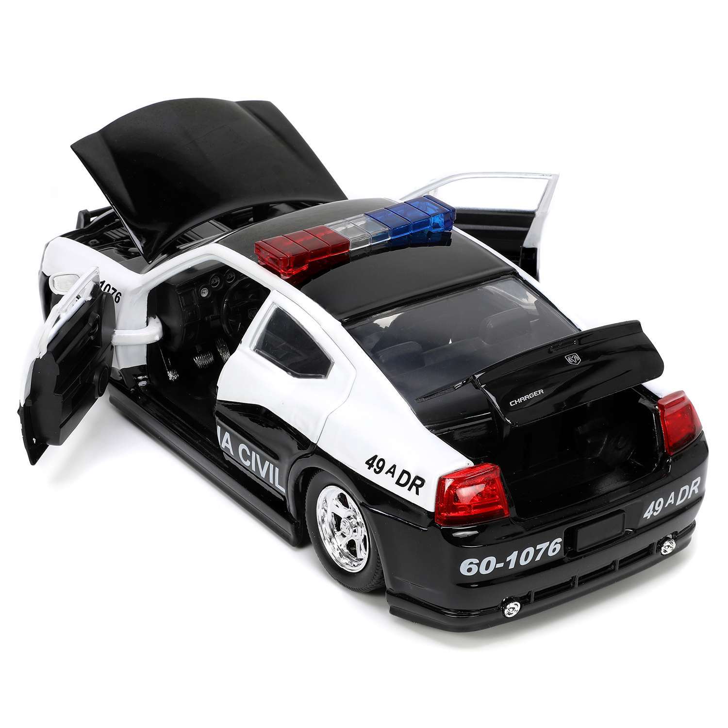 Полицейская машина Jada Dodge Charger Fast 5 Police Car 1:24 ТоуR233 - фото 4