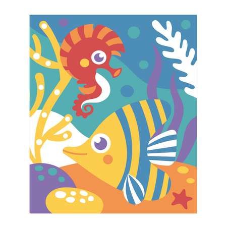 Набор Школа Талантов для творчества. Песочная фреска «Коралловый риф» 7 цветов