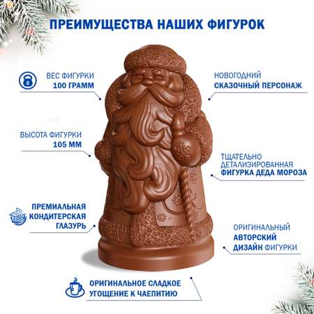 Фигурка Монетный двор Новогодняя из шоколада Дед Мороз 100 гр.