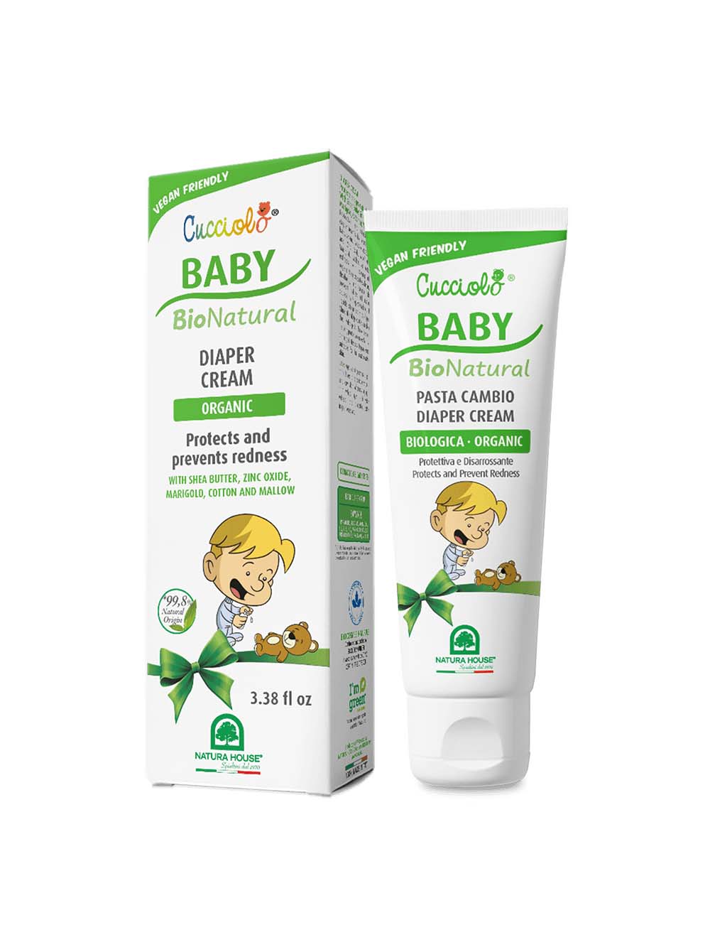 Крем Natura House Cucciolo Baby Bio Natural под подгузник успокаивающий регенерирующий 100 мл - фото 16