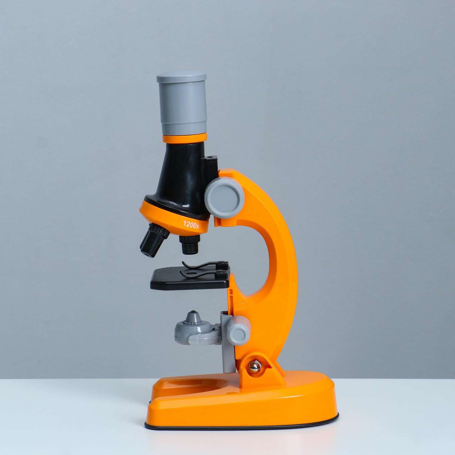 Микроскоп Sima-Land «Юный ботаник» кратность до х1200 оранжевый подсветка - фото 4