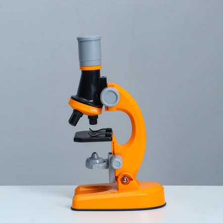 Микроскоп Sima-Land «Юный ботаник» кратность до х1200 оранжевый подсветка